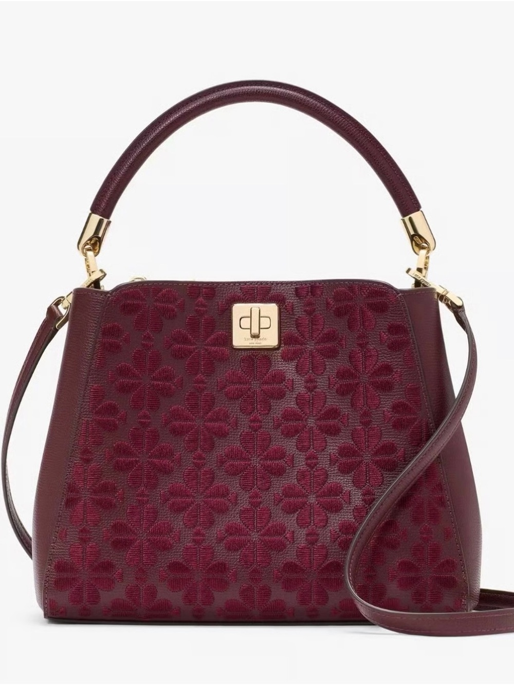 Kate space Women's Top-Handle Satchel in Deep Berry. New without tags .